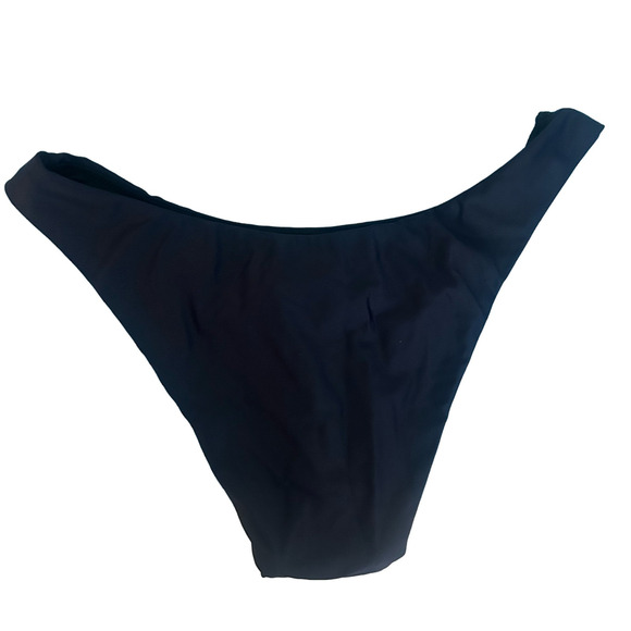 J. Crew Swim Curved-Waist Cheeky Bikini Bottoms Navy L Large New - Picture 3 of 6